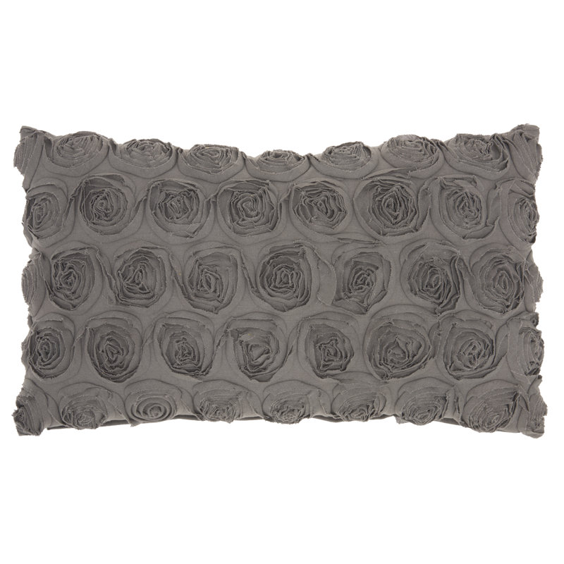  Housse de coussin rectangulaire et insert, Blanc, 14 po x 24 po