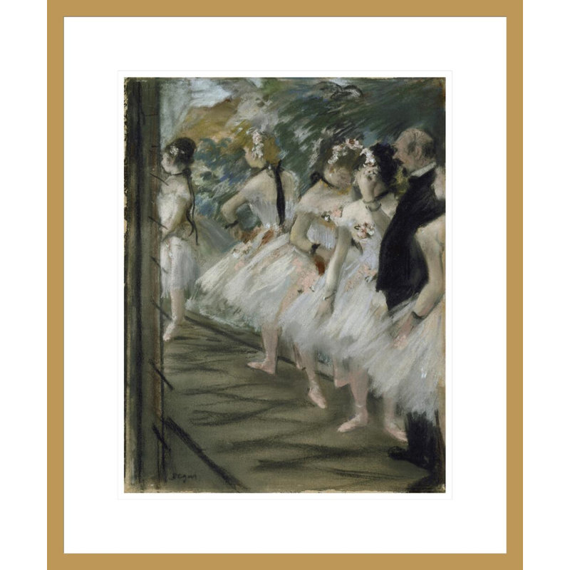 «The Ballet» par Edgar Degas, impression giclée sur cadre, H 21,28 po x l 17,75 po