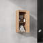 Meuble-lavabo mural 36 po avec lavabo et armoire latérale 36 po, portes à fermeture en douceur