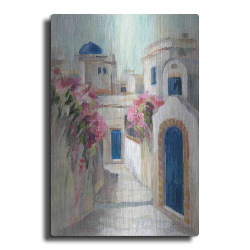 «Santorini Street I» par Silvia Vassileva, H 16 po x l 12 po