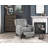 Modern Home Furniture Reclining Chair 1Pc Gray Textured Fabric Upholstered Nailhead Trim Solid Wood Frame Self-Reclining Motion Chair-1377762646