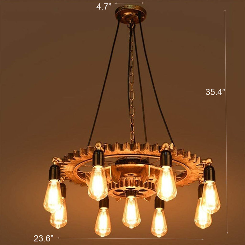 9 - Light Globe Chandelier