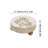 Decorative Round Wood Display Riser, Small Plant Stand, White-104981144