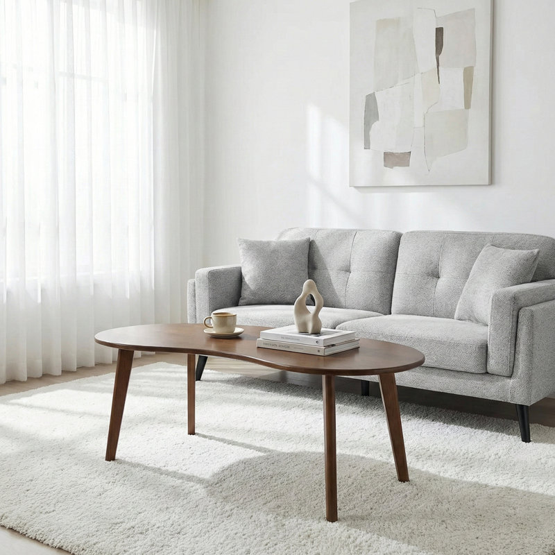 Rune Wooden Coffee Table, Walnut