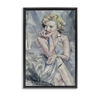 Élégant cadre flottant abstrait Marilyn, design par Lucille Lee