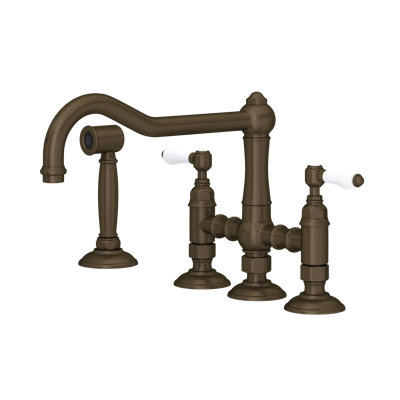 Acqui Bridge Kitchen Faucet With Side Spray