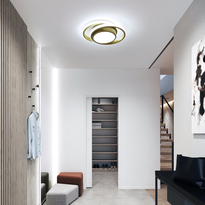 Modern 27cm Gold Round LED Ceiling Light