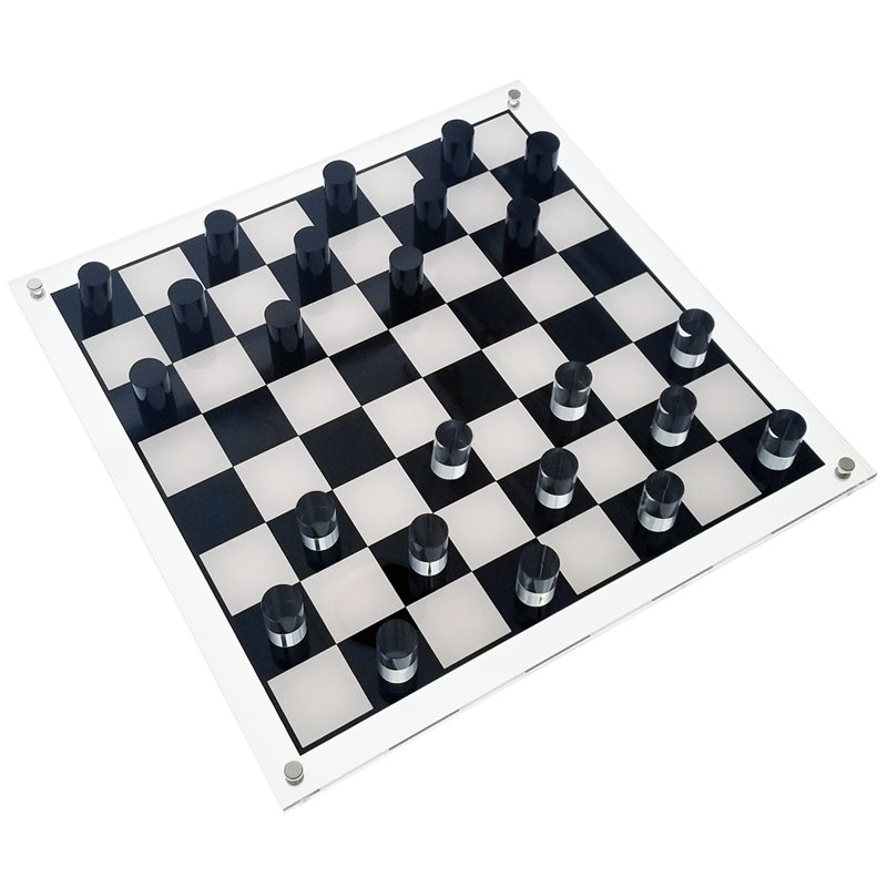 Damier en acrylique ondisplay 3d luxe