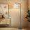 Arc Floor Lamp with Adjustable Lampshade Pastel Rainbow Cloud Stars Lavender Standing Lamp 3 Colour Temperatures Dimmable Tall Pole Lamp with Foot Switch for Bedroom