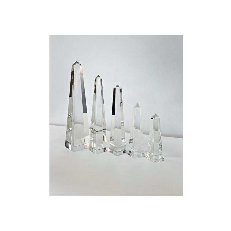 Crystal Obelisk Mini, 17.5" H x 4" W x 4" D