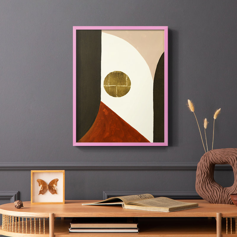High Notes I, reproduction encadrée - bois massif, Rose, H 10 po x l 8 po