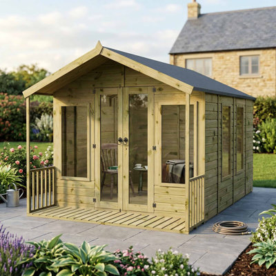 Mercia 12 x 8ft Premium Wessex Summerhouse