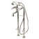 Kingston Brass Kingston Three-Handle 2-Hole Freestanding Clawfoot Tub Faucet Package with Supply Line and Stop Valve