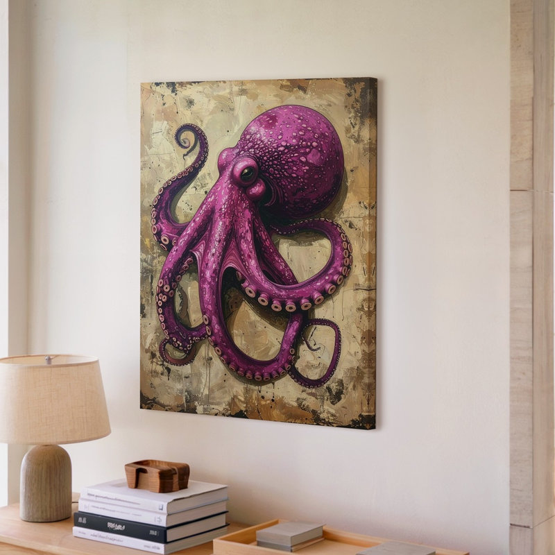 Impression sur toile Magenta, H 40 po x l 30 po