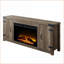 Fireplace TV Stand with Storage, 54.5” Rustic Oak | Oak | Primary Living Space