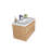 Berroa 35.5'' Single Bathroom Vanity with Plastic Top-719169829