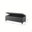 Banc de rangement capitonné à fermeture douce-1357131697