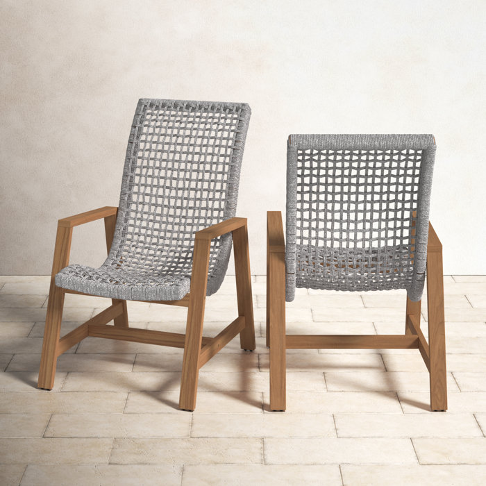 Birch Lane™ Demetri Teak Patio Chair & Reviews | Wayfair