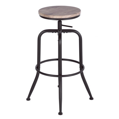 Alameda Swivel Adjustable Height Counter Stool with Metal Frame