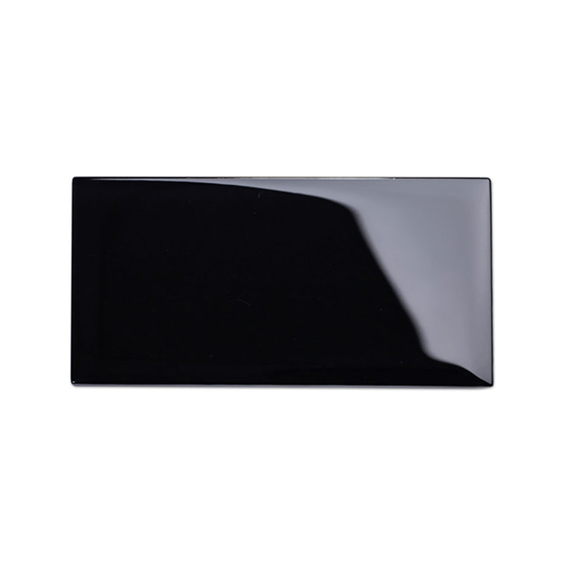 6" x 12" Glass Subway Tile, Black
