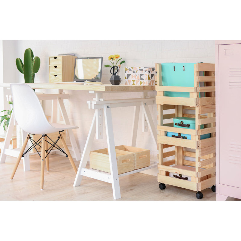Antero Solid Wood Kitchen Cart