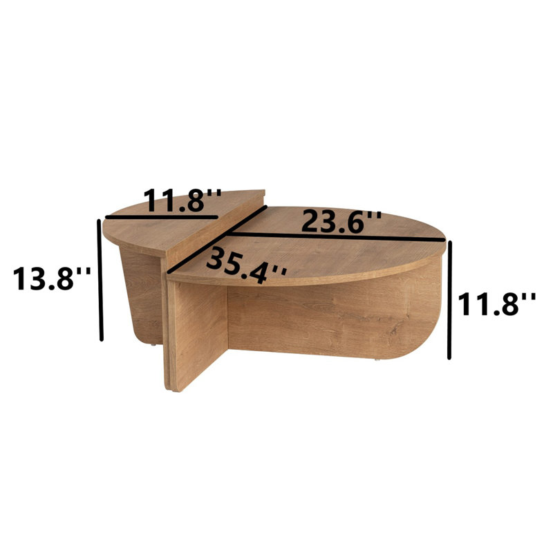 Table basse Ariel, Chêne