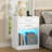 Led Nightstands Set Of 2,nightstand With Charging Station, Bedside Table With Power Outlets And Drawer-1252089466