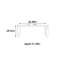 Stainless steel glossy rock plate dining table-118519747