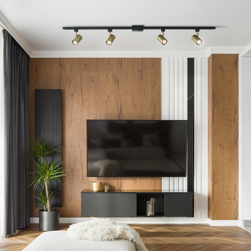 56'' 4 -Light Linear Track Kit with Dimmable and Adjustable Head