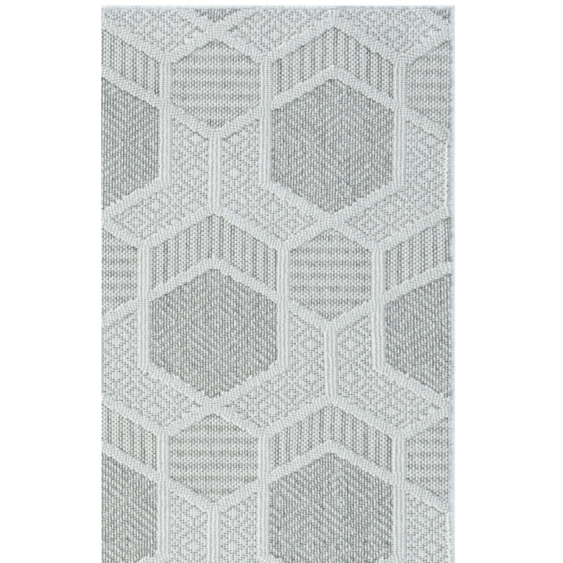 Berdella Performance Geometric Rug, Rectangle 4' x 6'