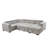 123" Oversized Sectional Sleeper Sofa U Shaped Sleeper Sofa Bed With Pull Out Couch Bed And Storage Chaise-1301046066