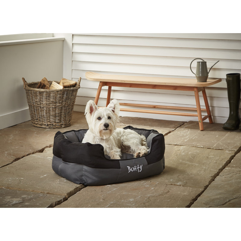 Levesque Polyester Pet Bed, 46cm H x 56cm W x 27cm D, Black