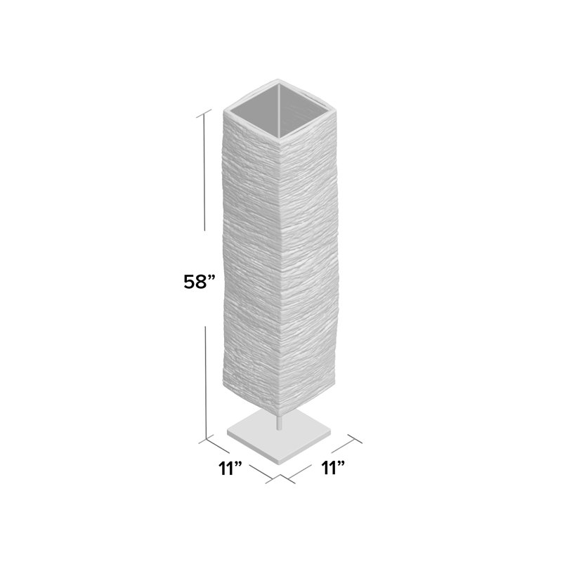 Triplett 58'' Column Floor Lamp, Natural