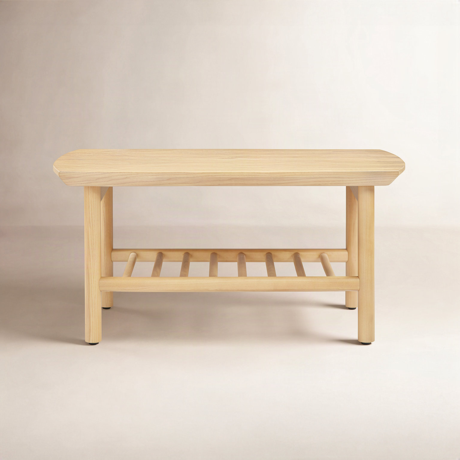Pope 32" Square Coffee Table, Natural Oak