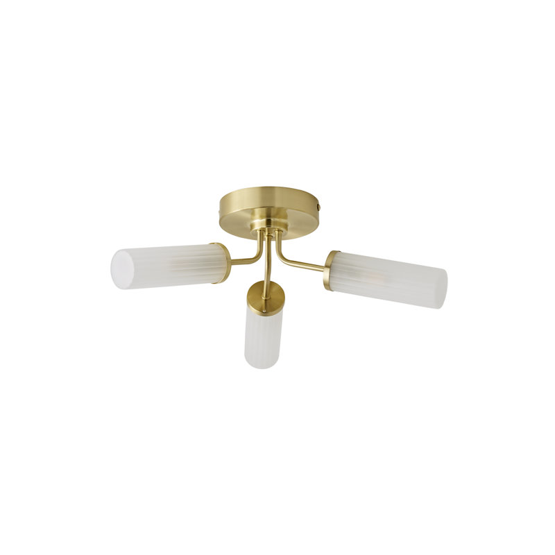 Adbeel Glass Flush Mount, Yes, Gold