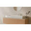 Lavabo de salle de bain vasque rectangulaire en résine 47,2 po x 18,9 po Badeloft WB-05-XXL-G blanc brillant-137927664
