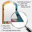 Miroir mural multicolore moderne multicolore orange et bleu-630065803