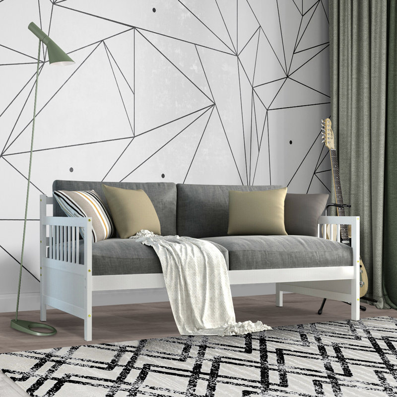 Lutetia Solid Wood Daybed, White