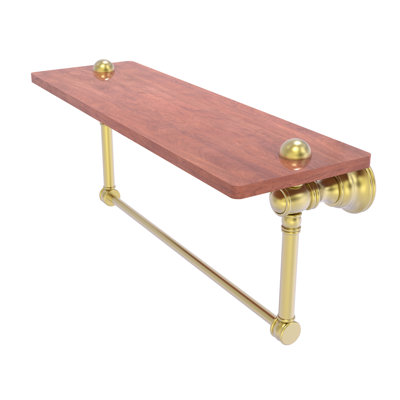 Freyja Ironwood Bracket Shelf with Towel Bar