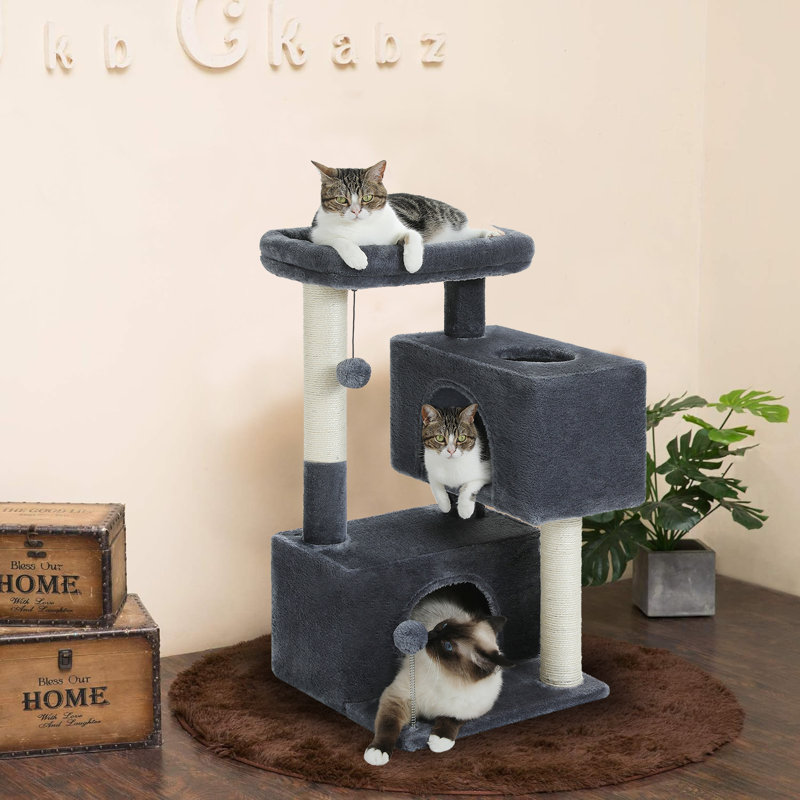 Arbre à chat 32 '' H Ellanais, Gris foncé
