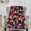 Jeté de luxe en fausse fourrure de couleur Bourgogne Plutus-5155280