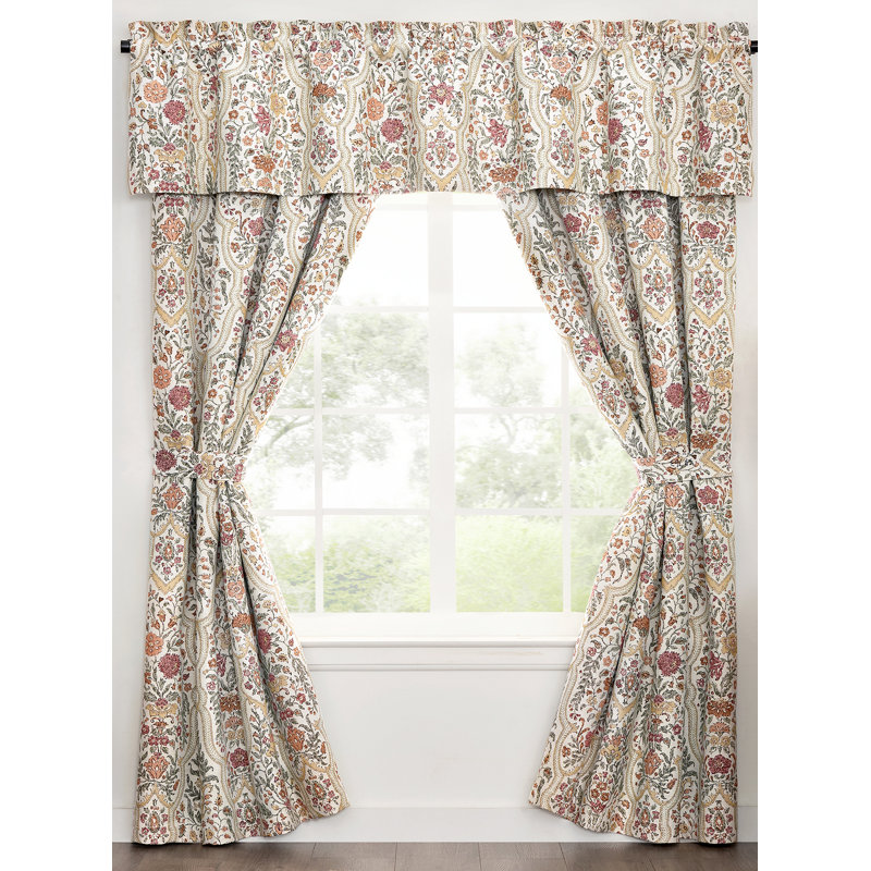 Baroda Floral Window Panel Pair Set