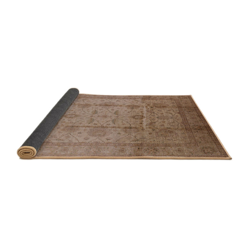 Tapis beige Rideau, Rond 5 pi