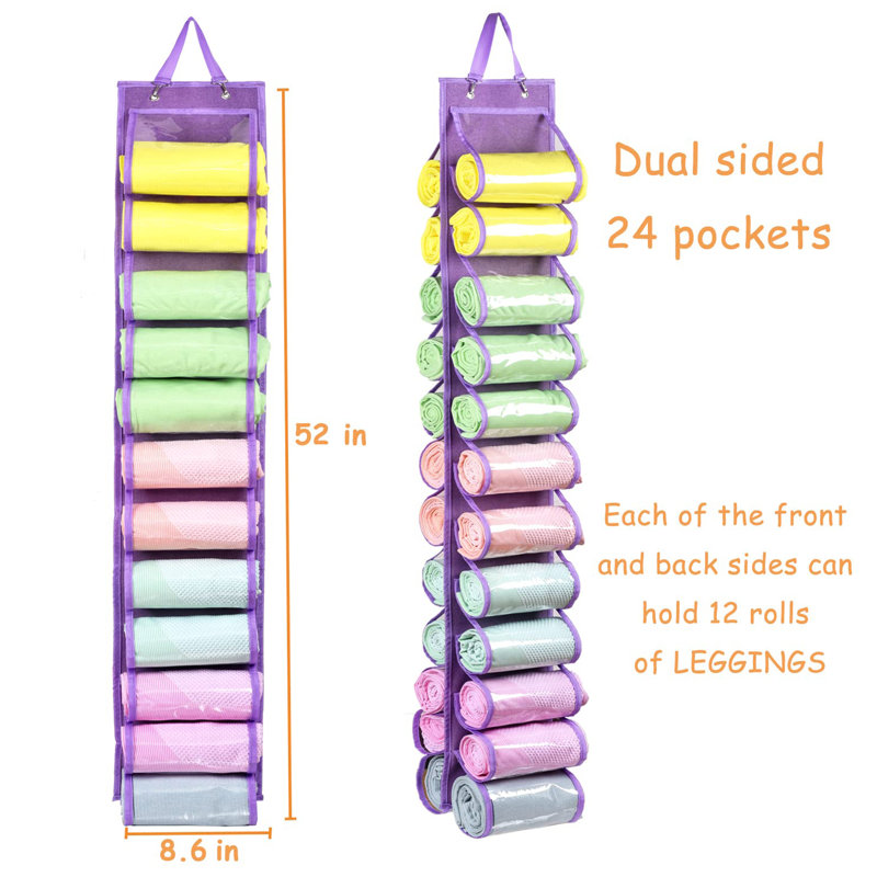 Porte-rouleau pliable pour vêtements, Mauve