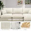  Canapé modulaire 6 places Comfy Cloud Canapé pour salon, Canapé modulaire rembourré modulaire à assise profonde, Housses de coussin amovibles et lavables-1491879095