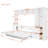 Space Bed With Wardrobe Choices - White Organizer Drawers