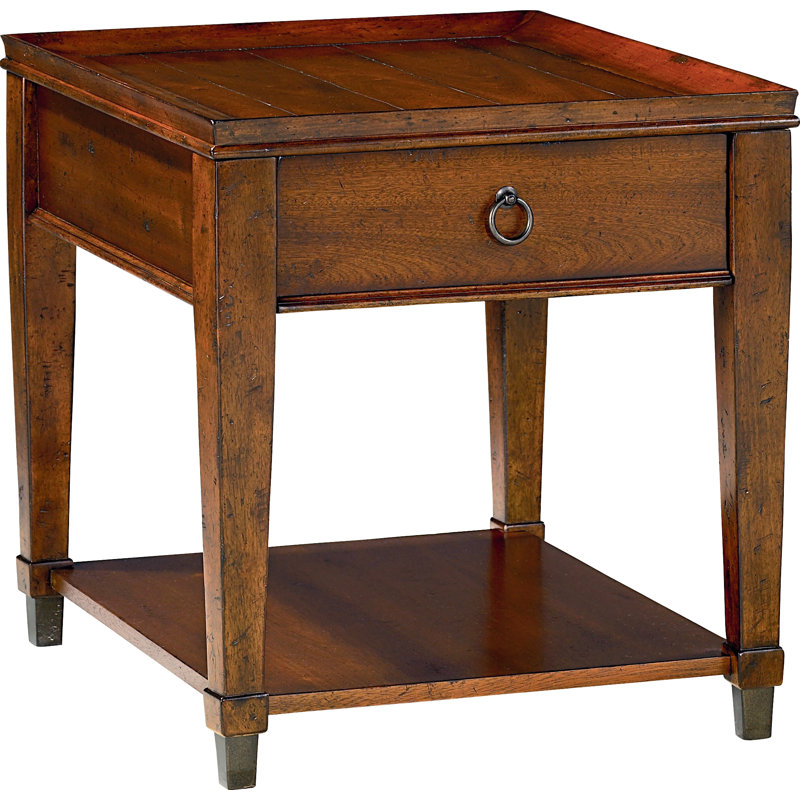 Millis Solid Wood Tray Top End Table