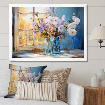" Morning Glory Farmhouse Vase "