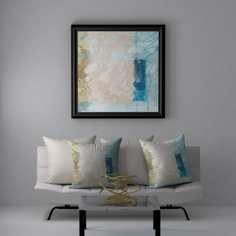 Housse de coussin décorative carrée à complément actif, 20 po x 20 po