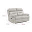 Causeuse inclinable Conia, cuir, USB, 63 po-115685984-115685983